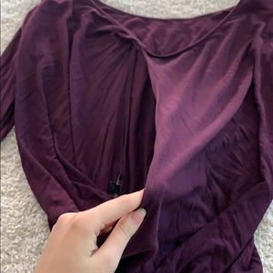 Long sleeve open back